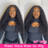 Keona Coa Recommend Water Wave Human Hair Wigs 180% Density Glueless Wear Go Wig - reshine