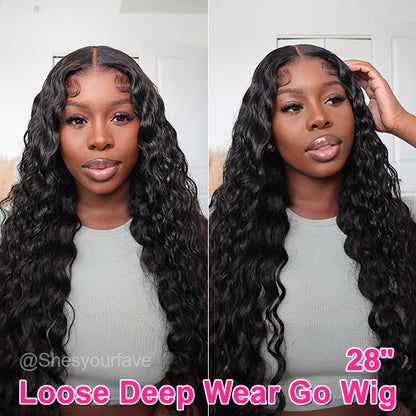 Loose Deep Glueless Wear Go Wigs