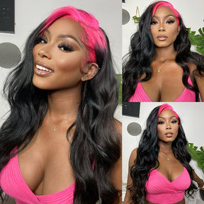 Pink Root body wave wigs