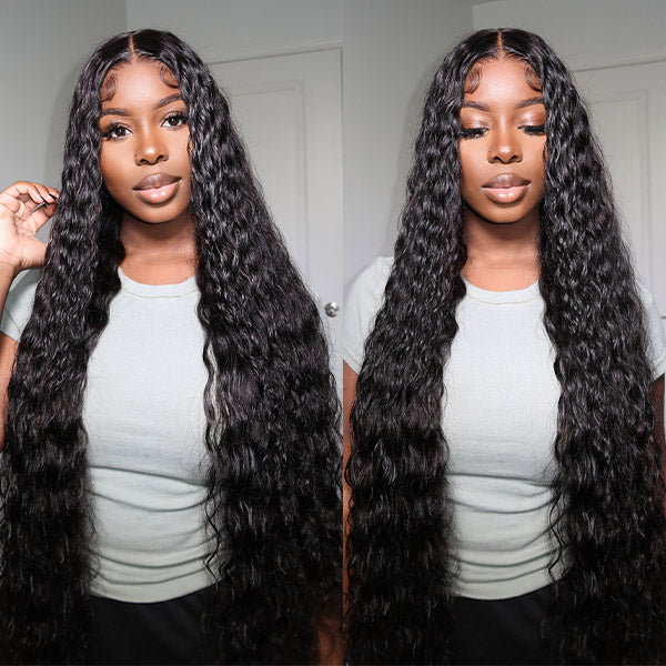 loose deep wave lace front wigs 30 inch 250% 4x4 wig