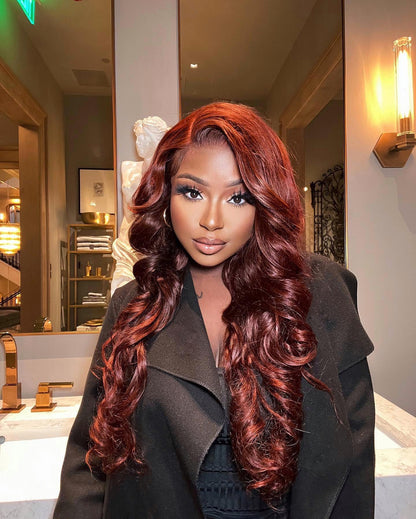 [New] Reshine Hair 33 Bronze Brown Blonde Body Wave Lace Front Wigs For Women Chocolate Brown Colored Hair Wig - reshine