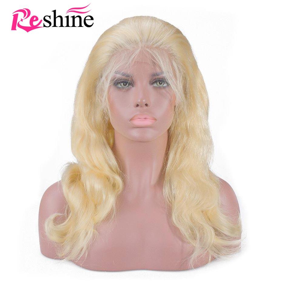 Colorful Body Wave Lace Front Human Hair Wigs 613 Blonde Lace Wig Blue Pink - reshine