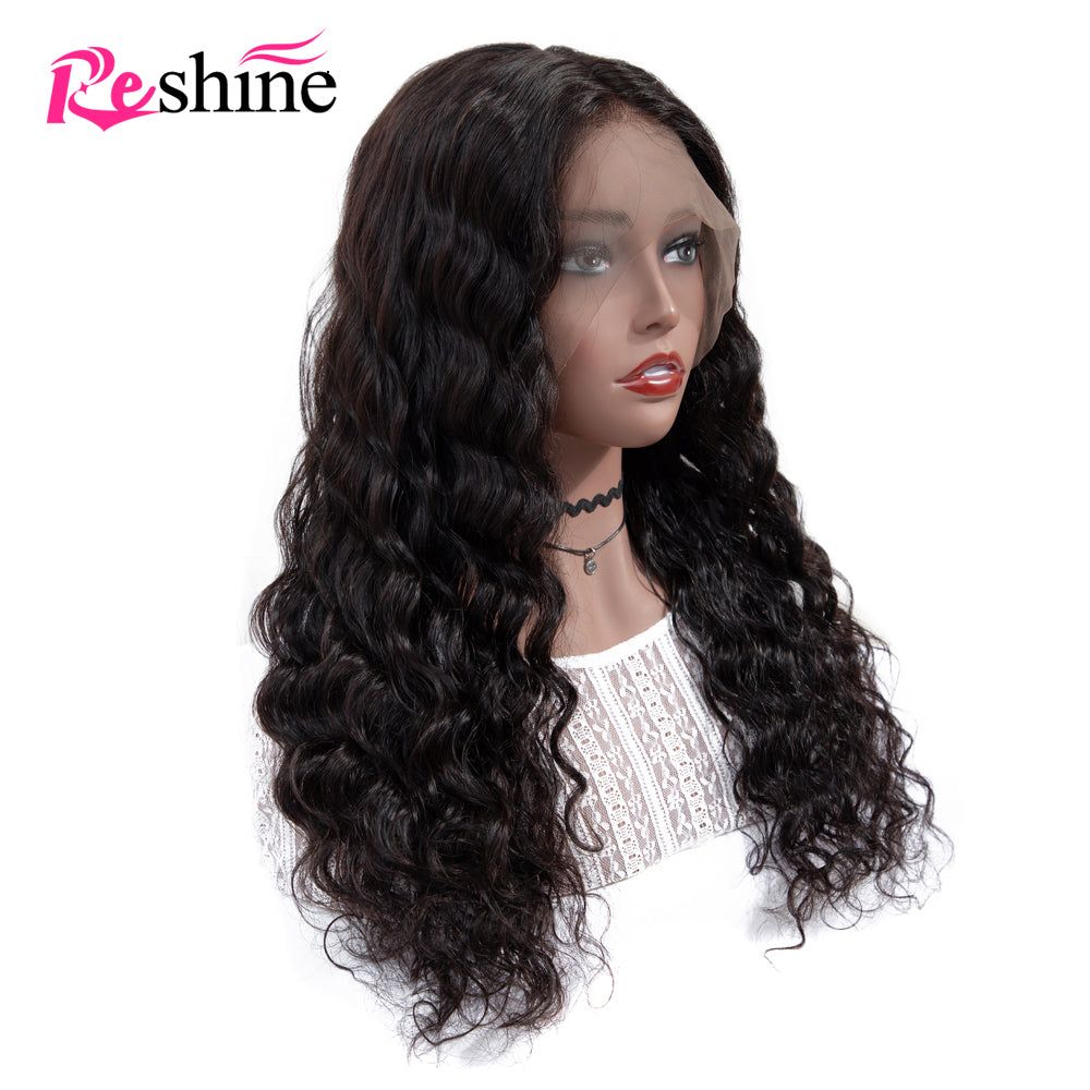 360 Lace Frontal Wig Loose Deep Wave Wig Virgin Human Hair 360 Lace Wig - reshine