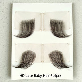 Reusable  4 Pieces HD Lace Baby Hair Edge Stripes - reshine