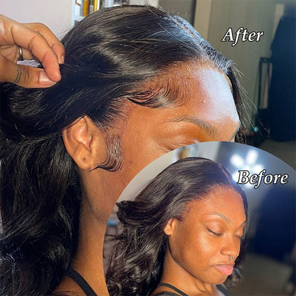 Reusable  4 Pieces HD Lace Baby Hair Edge Stripes - reshine