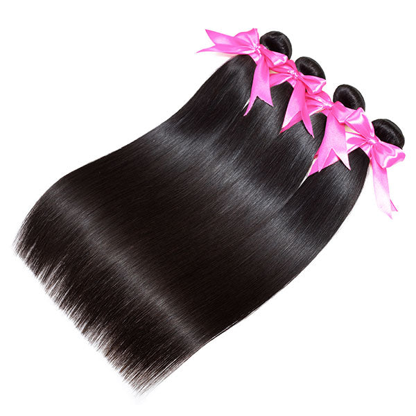 cheap straight human hair 4 bundles