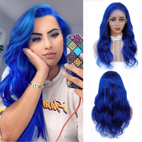 Reshine Hair Blue Body Wave HD Lace Front Human Hair Wigs Pre Plucked With Baby Hair - reshine