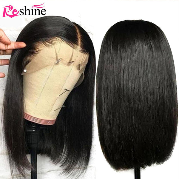 straight human hair wigs short bob wig lace front wigs for sale