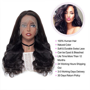 body wave human hair lace wigs