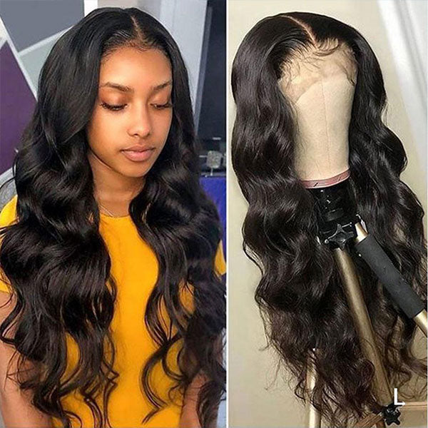 body wave lace front wigs for black women