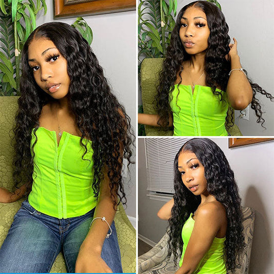 cheap human hair wigs loose deep wave hair