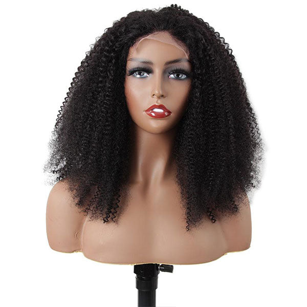 coily curly hair wig