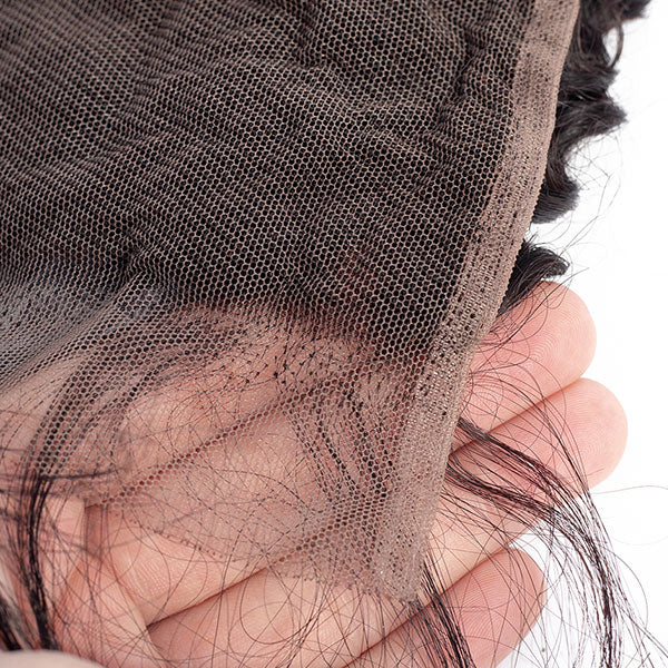 curly human hair lace closure