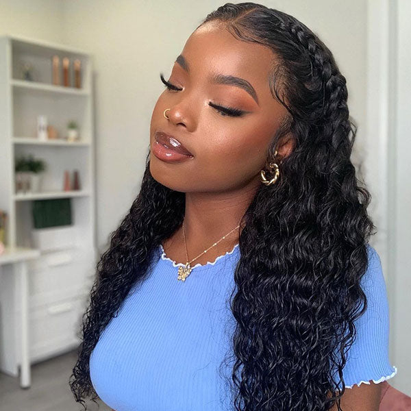 deep wave hair human hair wigs lace front wigs lace closure wigs
