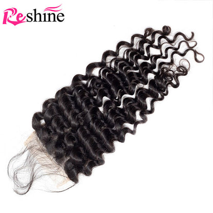 deep wave curly hair lace closure