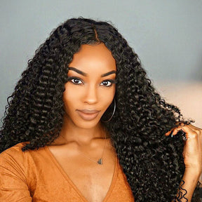 Deep Wave Curly Hair Wigs HD Lace Wigs For Black Women Curly Human Hair ...