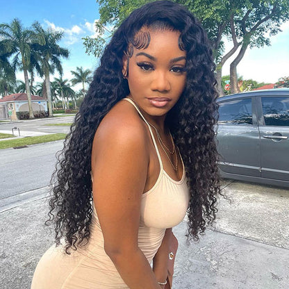 [Wear Go Wig] Undetectable 13x4 Hd Lace Wigs Deep Curly Glueless Human Hair Wigs - reshine