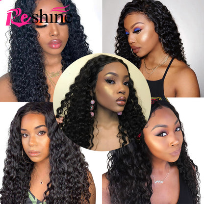 Malaysian Curly Weave Human Hair Bundles 10-26 Inch Deep Wave Bundles 100g/pc - reshine