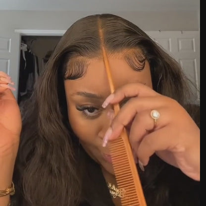 Invisible HD Lace Body Wave Glueless Human Hair Wig Lace Pre Cut Wear And Go Wigs