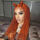 ginger color hair lace wigs