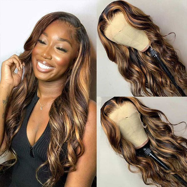 colored wigs body wave human hair wigs for black women