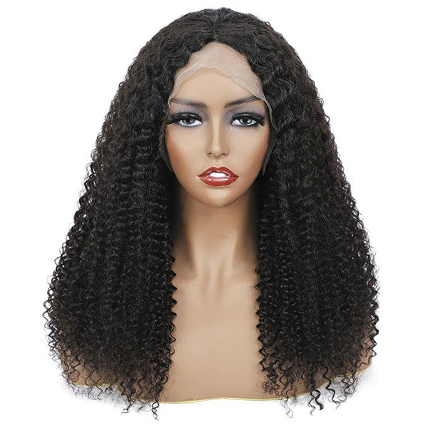 kinky curly hair ear to ear lace wigs 13x6 t part wig