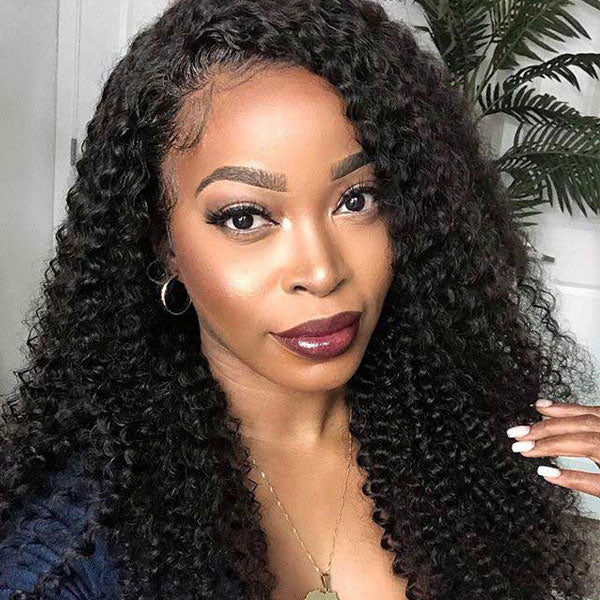 kinky curly wig 13x4 lace front wigs for black women