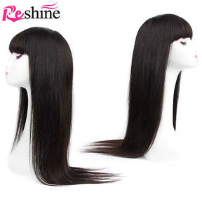 long straight hair wigs with bangs