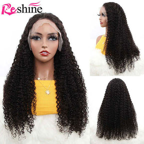 natural color kinky curly lace wigs