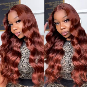 [New] Reshine Hair 33 Bronze Brown Blonde Body Wave Lace Front Wigs For Women Chocolate Brown Colored Hair Wig - reshine
