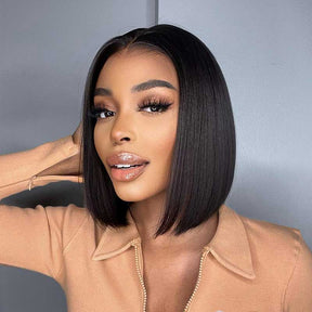 Reshine Hair Bob Wig 13x4 Lace Front Human Hair Wig Straight Hair Lace Wigs For Black Women - reshine