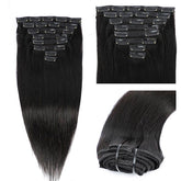 Straight Clip In Hair Extensions 7&10 Pieces/Set Remy Hair For Women - reshine