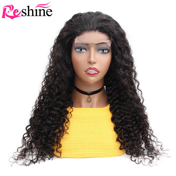 water wave middle part closure wigs