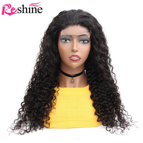 water wave middle part closure wigs